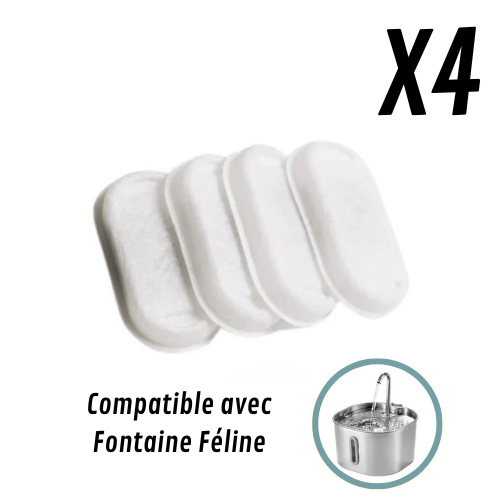 Filtres de remplacement pour Fontaine Féline – Pack de 4, 8 ou 12