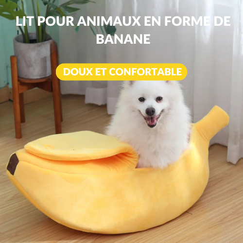 LE LIT BANANE™ — Lit en forme de banane pour chats